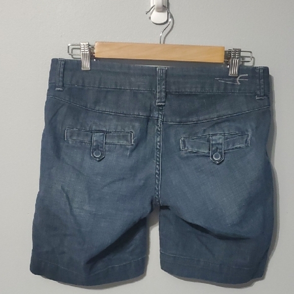 American Eagle Vintage Y2k Women's Blue Denim Shorts size 6 - Picture 6 of 9